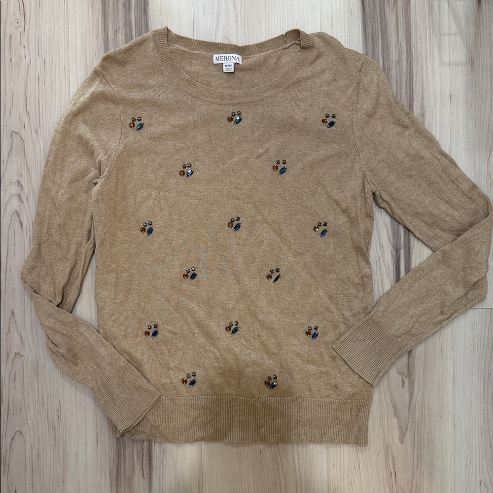 Merona Lightweight Jeweled Sweater